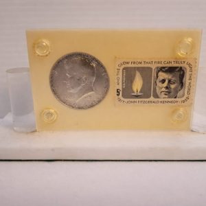 John. F. Kennedy Mounted Coin & Stamp
